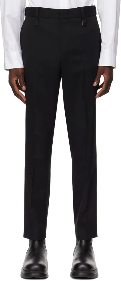 Wooyoungmi Belt Loops Slacks In Black