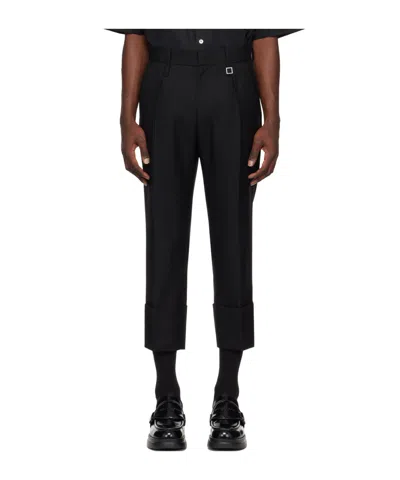 Wooyoungmi Belt Loops Slacks In Black