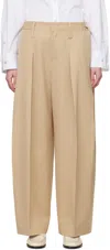 Wooyoungmi Belt Loops Slacks In Nude