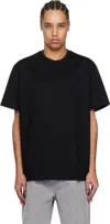 Wooyoungmi T-shirt With Floral Pattern On The Back In Black708b