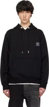 Wooyoungmi Black Back Logo Hoodie In Black723b