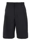 Wooyoungmi Bermuda Shorts With Front And Side Pleats