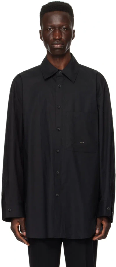 Wooyoungmi Black Button Shirt In 818b Black