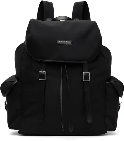 Wooyoungmi Black Cordura Backpack In Black631b