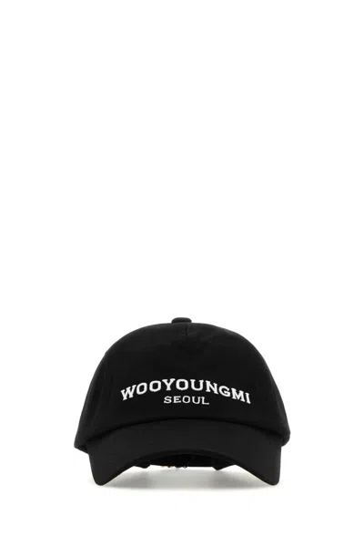 Wooyoungmi Black Cotton Baseball Cap