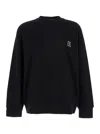 Wooyoungmi Black Sweatshirt With Logo Embroidery On The Front And Logo Lettering On The Rear