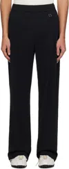Wooyoungmi Black Crinkled Trousers In Black936b