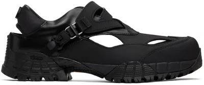 Wooyoungmi Black Cutout Sneakers In 625b Black
