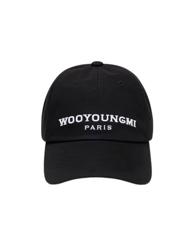 Wooyoungmi Black Embroidered Ball Cap