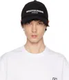 Wooyoungmi Black Embroidered Ball Cap In Black661b