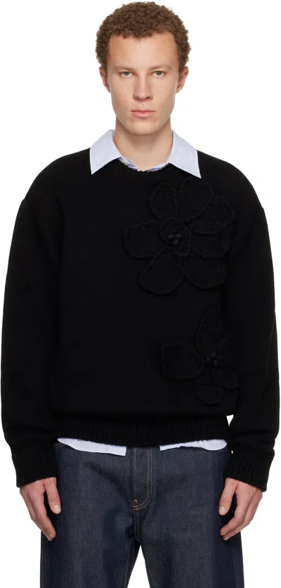Wooyoungmi Crew Neck Sweater In Black