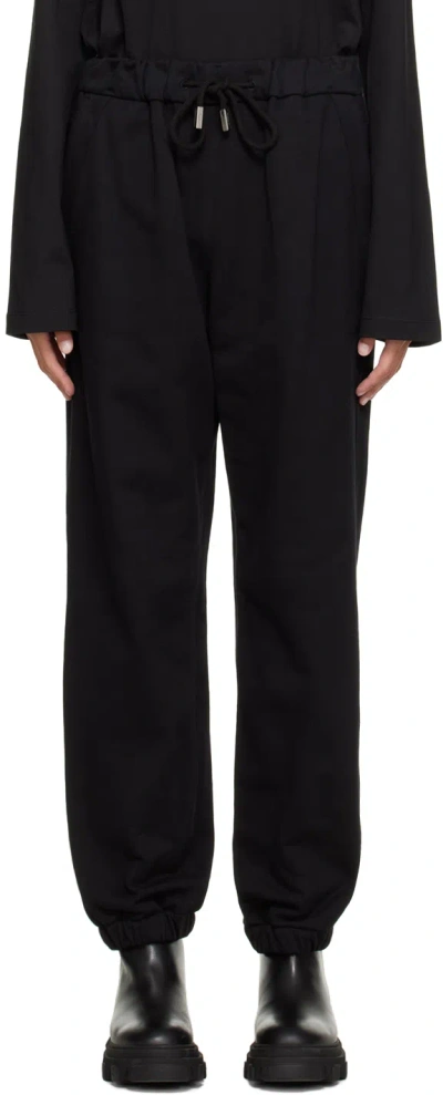 Wooyoungmi Black Hardware Lounge Pants In Black 723b