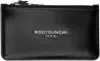 Wooyoungmi Black Leather Card Wallet In Black633b