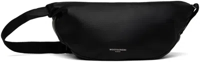Wooyoungmi Black Leather Moon Bag In Black637b