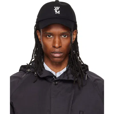 Wooyoungmi Black Logo Ball Cap In 661b Black