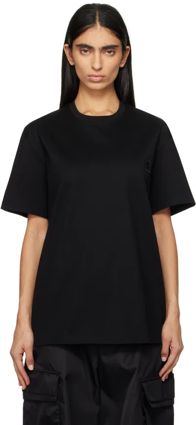 Wooyoungmi Black Metallic Graphic T-shirt
