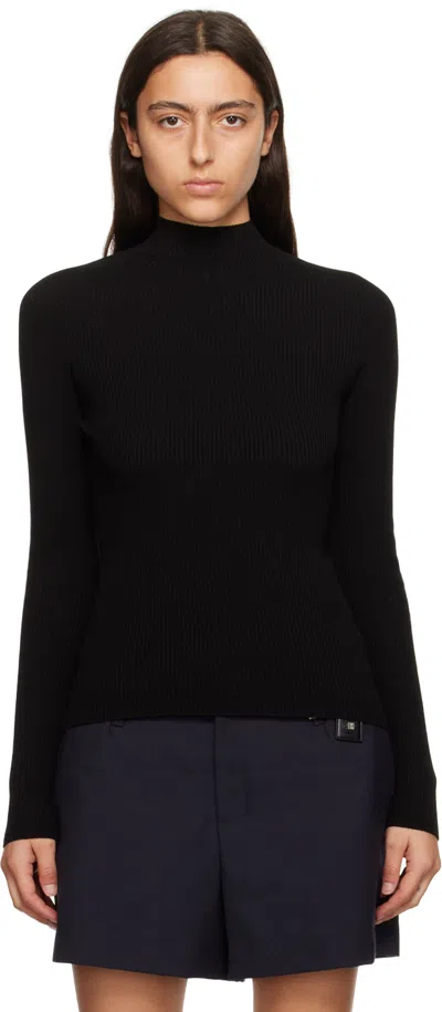 Wooyoungmi Black Mock Neck Sweater