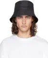 Wooyoungmi Black Nylon Bucket Hat In 933b Black