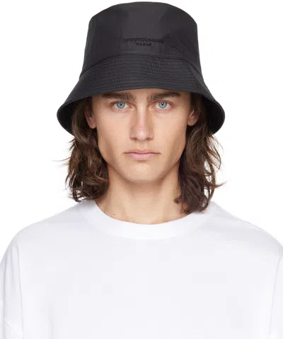 Wooyoungmi Black Nylon Bucket Hat In 933b Black