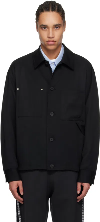 Wooyoungmi Black Pocket Detail Shirt In Black913b