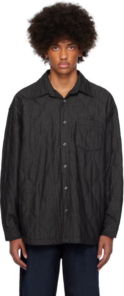 Wooyoungmi Black Quilted Shirt In 834b Black