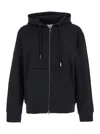 Wooyoungmi Black Hoodie With Logo Patch On The Front And Logo Lettering On The Rear In Cotton Man In Black