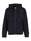 Wooyoungmi Black Hoodie With Logo Patch On The Front And Logo Lettering On The Rear In Cotton Man In Black