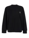 Wooyoungmi Black Sweatshirt With Logo Embroidery On The Front And Logo Lettering On The Rear