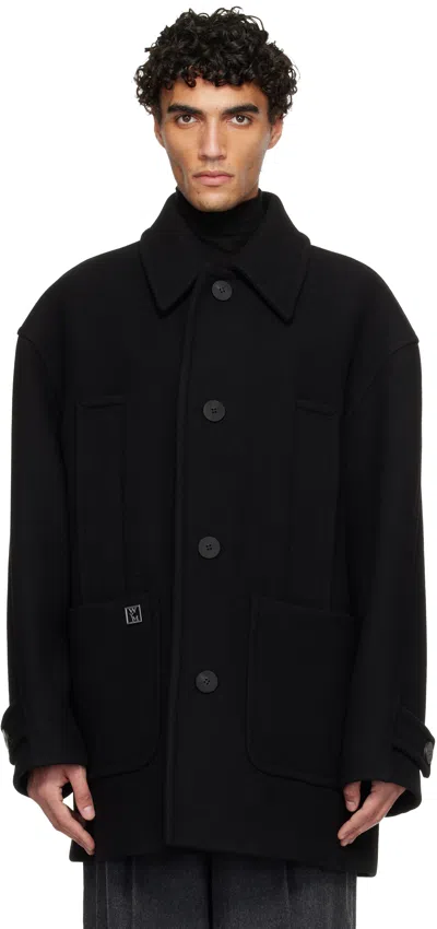 Wooyoungmi Single-breasted Coat In Black