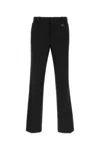 Wooyoungmi Wool Trousers With Back Pockets And Belt Loops In Black