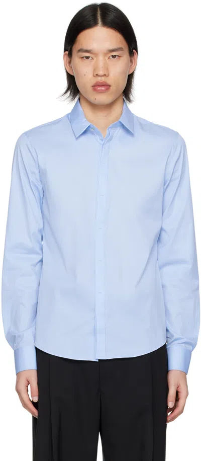 Wooyoungmi Blue Button Up Shirt In 802l Blue