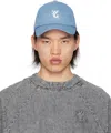 Wooyoungmi Blue Eye Patch Ball Cap In 664l Blue