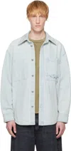 Wooyoungmi Wildflower Denim Shirt In Blue982l