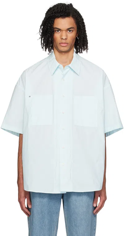 Wooyoungmi Blue Pocket Shirt In 935l Blue