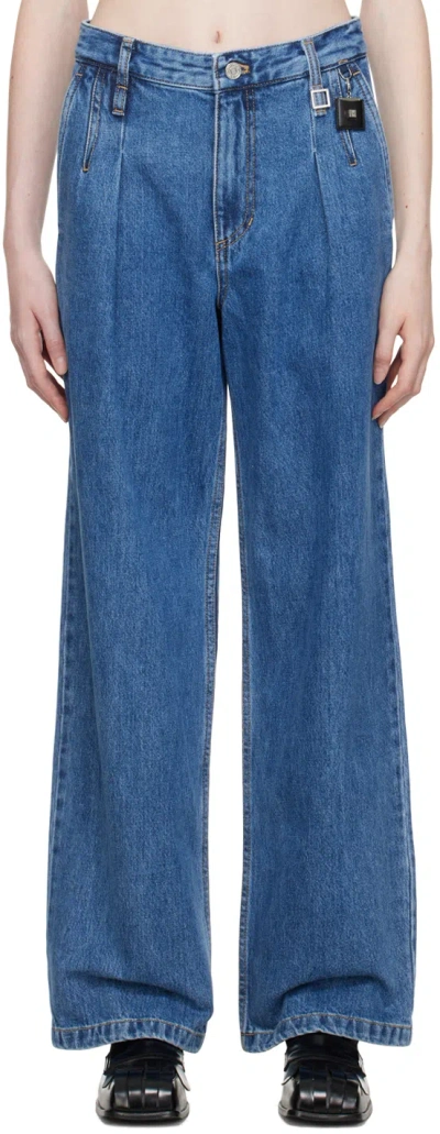 Wooyoungmi Blue Wide Jeans In Blue 982l