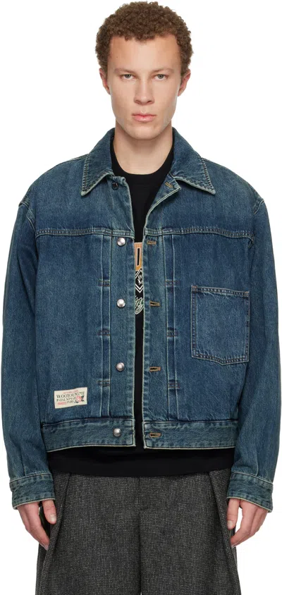 Wooyoungmi Button-down Denim Jacket In Blue