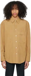 Wooyoungmi Brown Button-down Shirt In Camel 979c