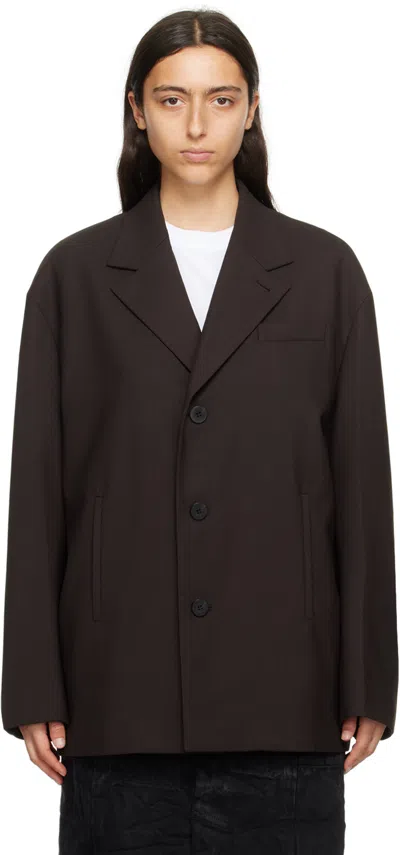 Wooyoungmi Brown Single Blazer In Mud 927d