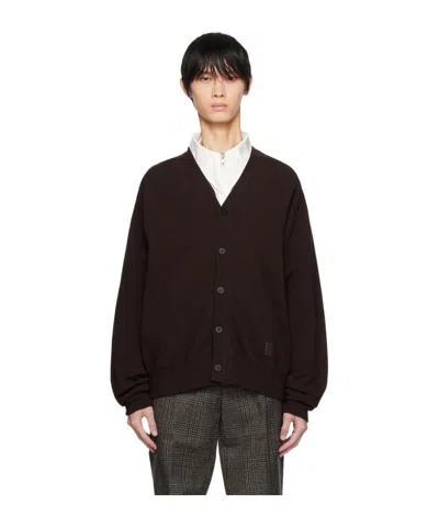 Wooyoungmi Button Long-sleeved Cardigan In Black