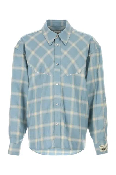 WOOYOUNGMI WOOYOUNGMI CHECKED EMBROIDERED OVERSIZED T-SHIRT