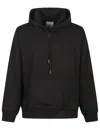 Wooyoungmi Classic Black Hoodie With Signature Logo Accents In Black