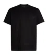 Wooyoungmi Black T-shirt With Maxi Print On The Back In Black