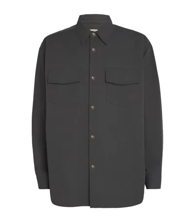 Wooyoungmi Cotton-blend Twin-pocket Shirt In 831g Grey
