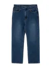 Wooyoungmi Indigo Blue Classic Straight-leg Jeans With Five-pocket Design In Blue