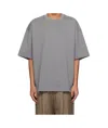 Wooyoungmi Gray Cotton Overfit T-shirt In Gray