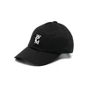 Wooyoungmi Black Baseball Cap With Logo Print On The Front And Logo Lettering On The Rear In Black