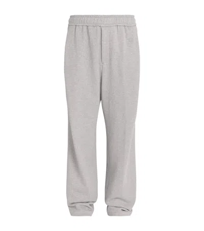 Wooyoungmi Gray One-tuck Cotton Lounge Pants In 721g Grey