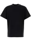 Wooyoungmi Black T-shirt With Maxi Print On The Back In ブラック