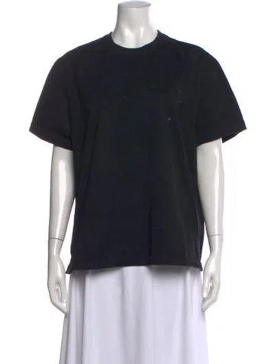 Pre-owned Wooyoungmi Crew Neck Short Sleeve T-shirt In Blue