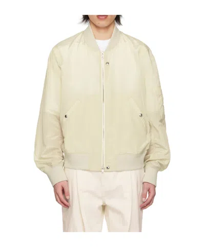 Wooyoungmi Crop Zipper Casual Jacket In Gray